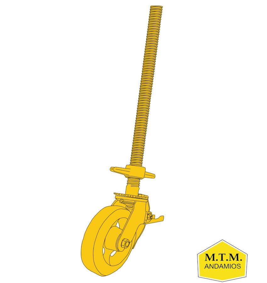 RUEDAS REGULABLES CON FRENO